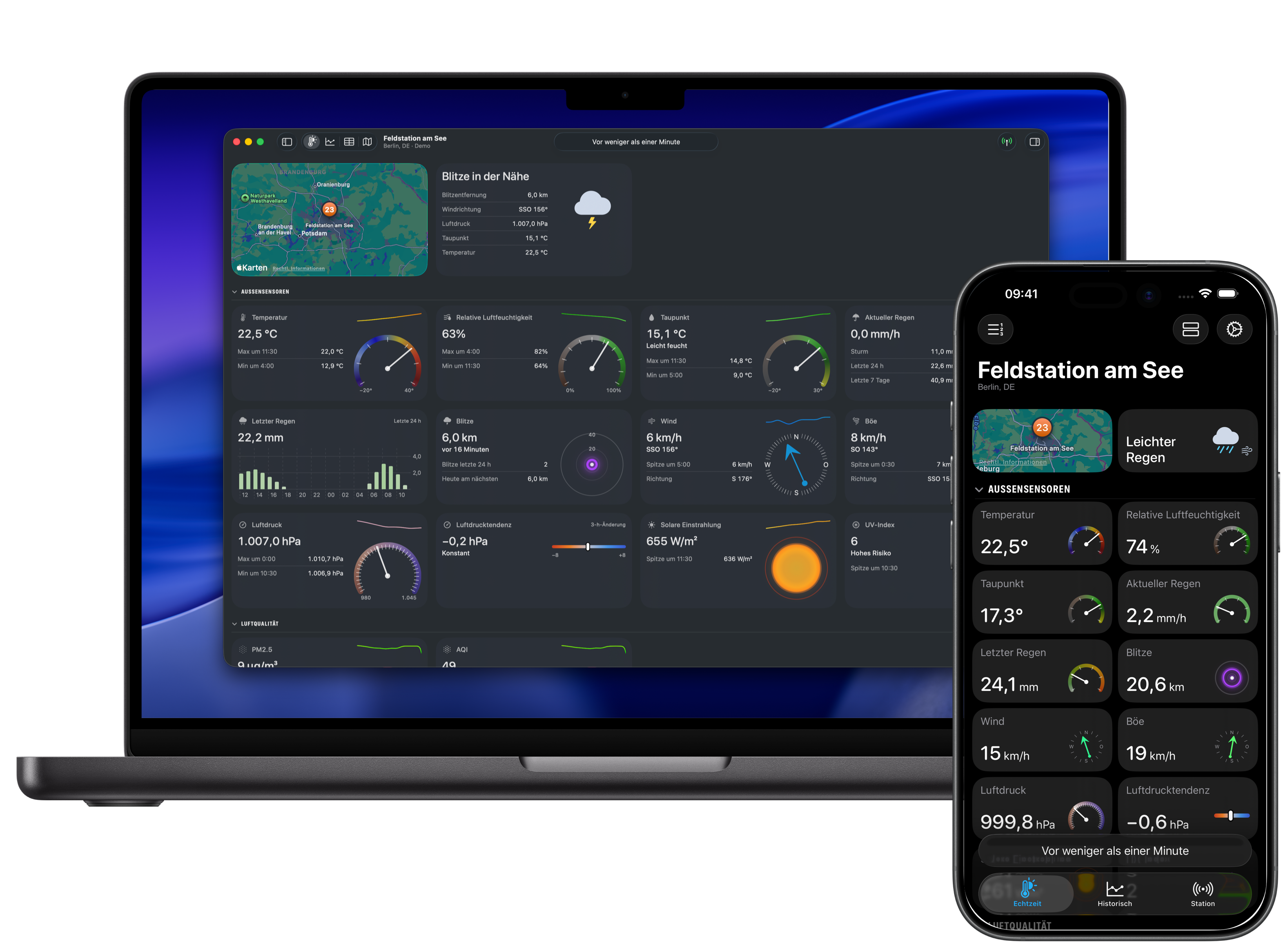 Echtzeit-Dashboard von Weather Fusion